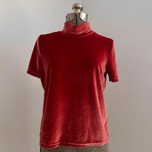 Madewell Velvet Mock Neck Top